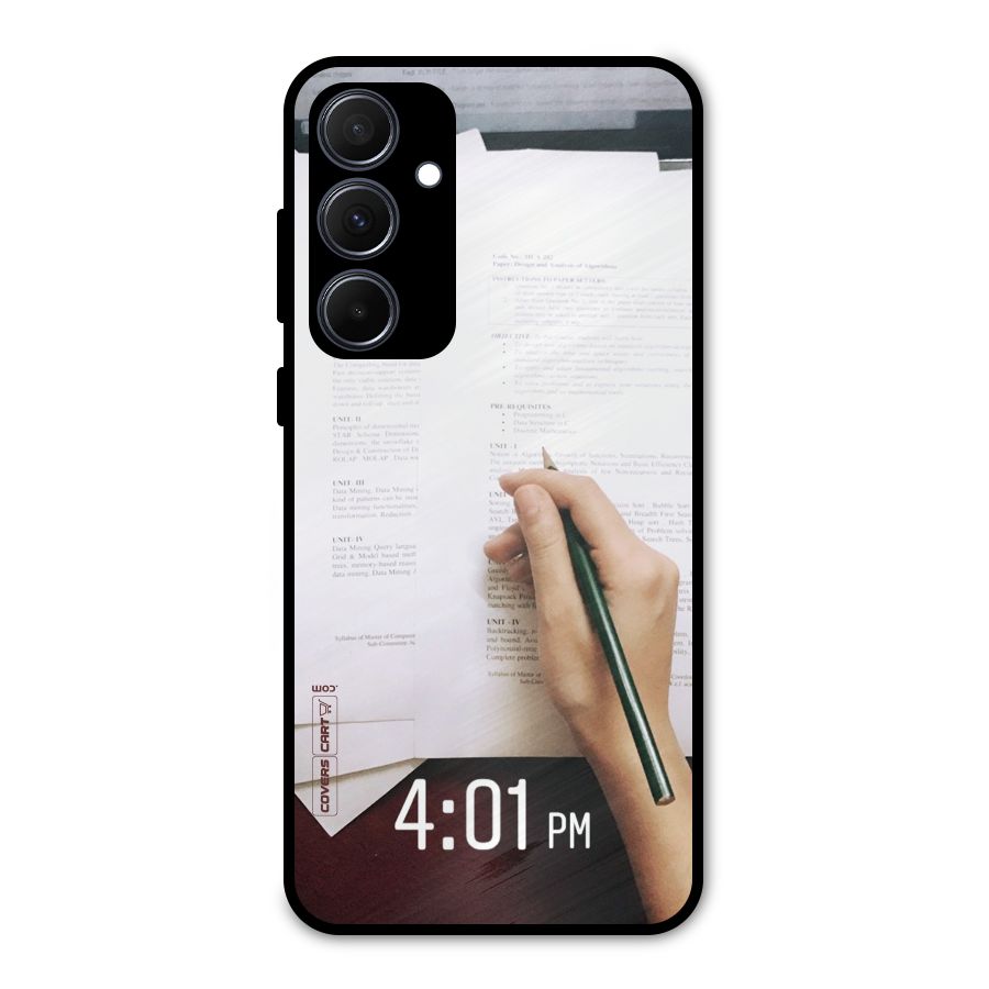 Exam Time Blues Metal Back Case for Galaxy A35