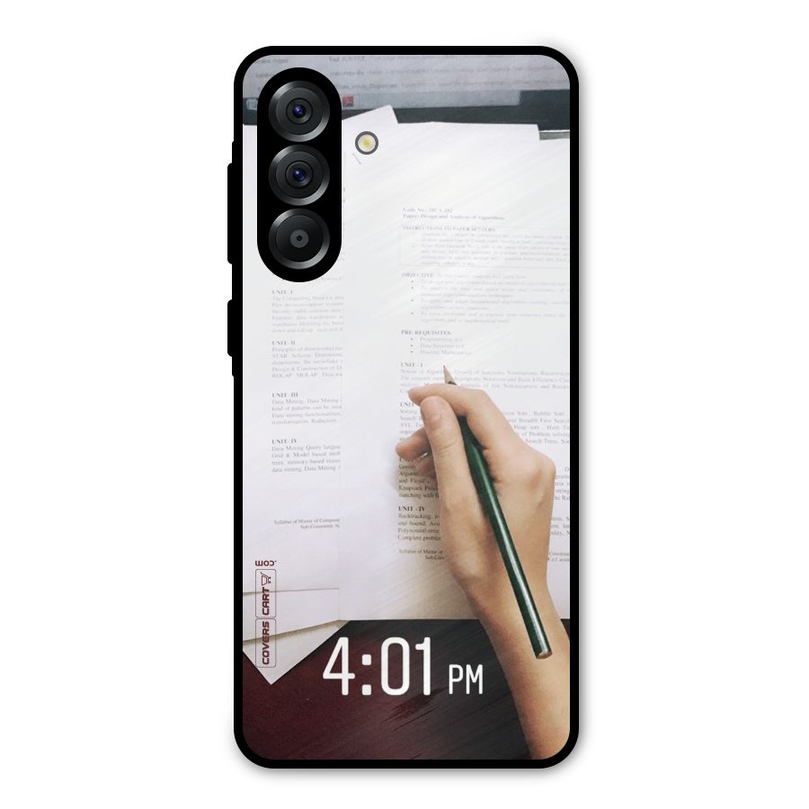 Exam Time Blues Metal Back Case for Galaxy A36