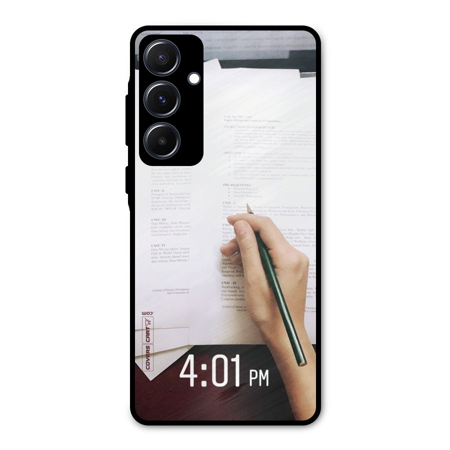 Exam Time Blues Metal Back Case for Galaxy A55
