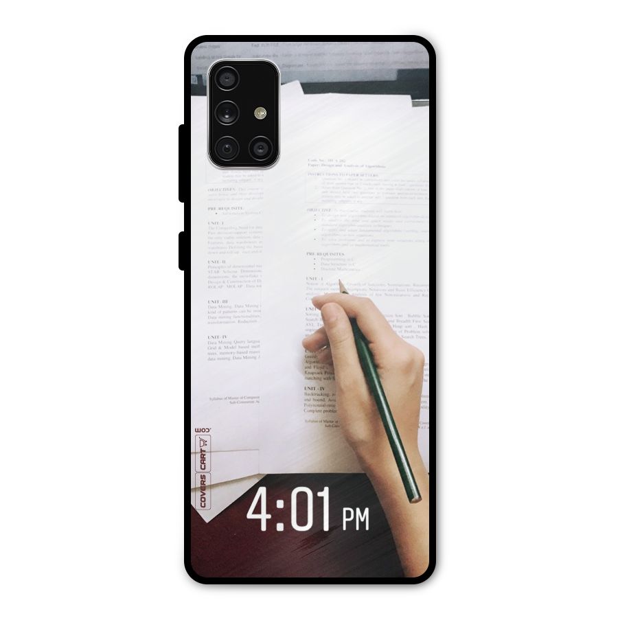 Exam Time Blues Metal Back Case for Galaxy A71
