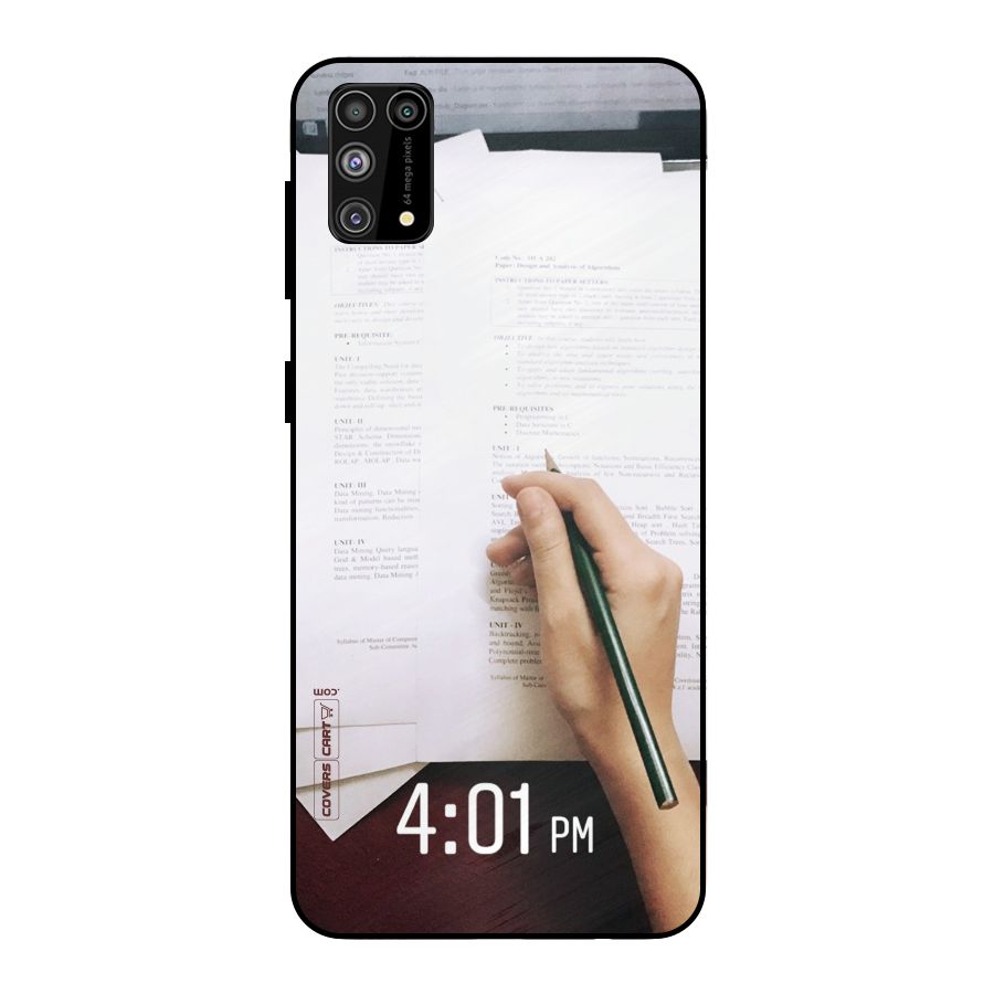 Exam Time Blues Metal Back Case for Galaxy F41