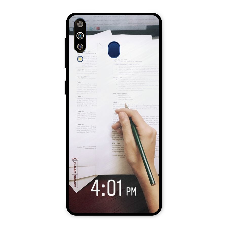 Exam Time Blues Metal Back Case for Galaxy M30