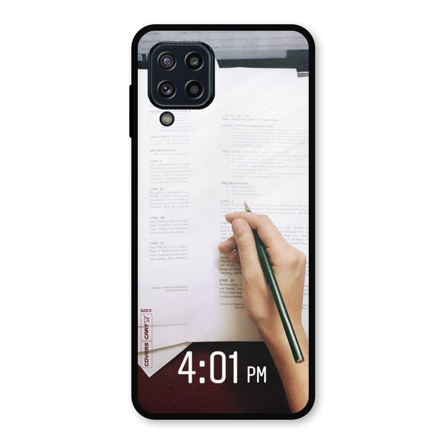 Exam Time Blues Metal Back Case for Galaxy M32