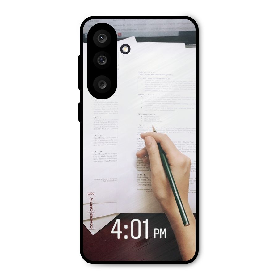Exam Time Blues Metal Back Case for Galaxy M56