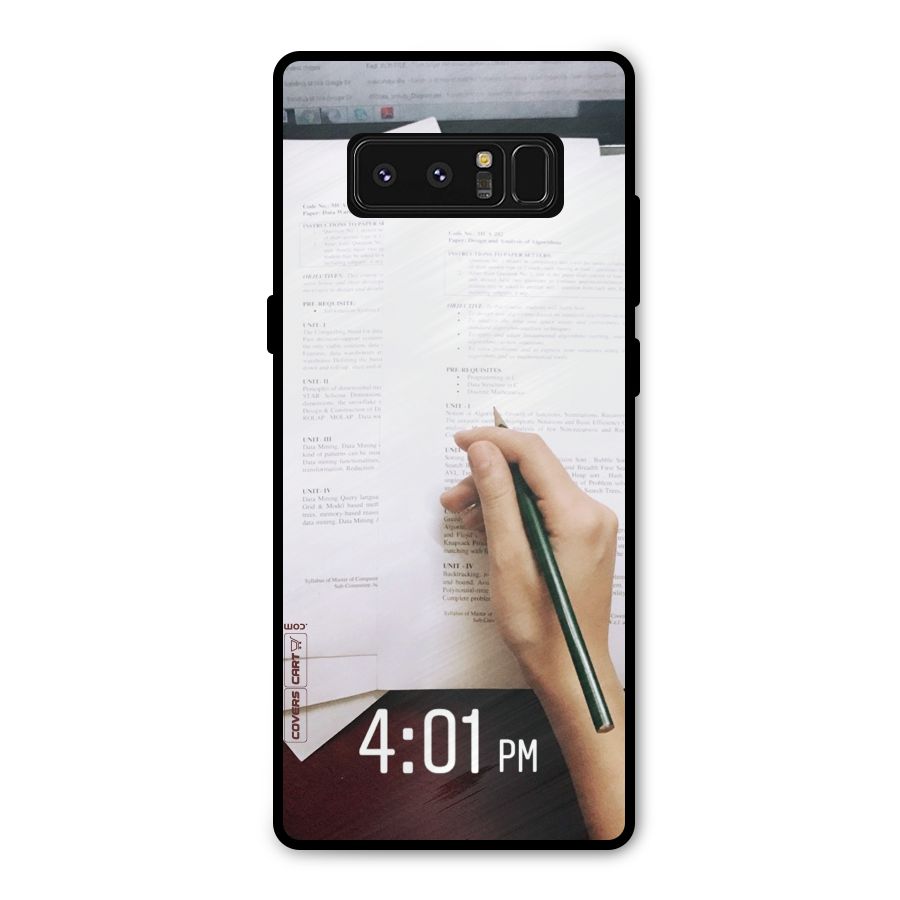 Exam Time Blues Metal Back Case for Galaxy Note 8