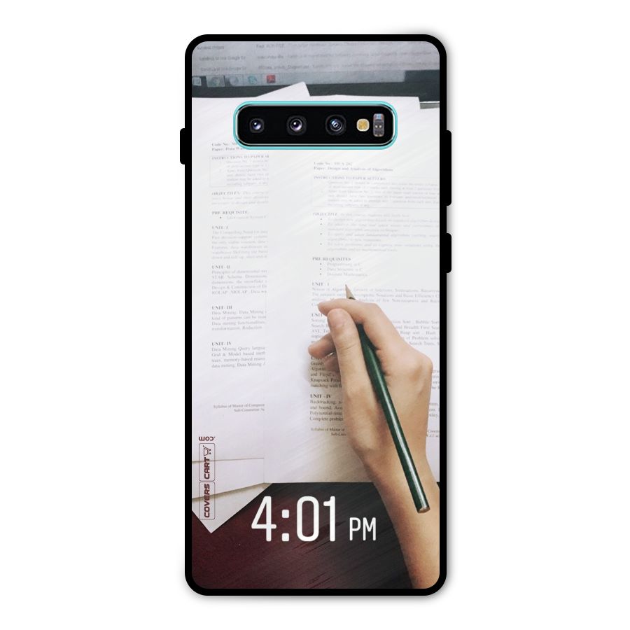 Exam Time Blues Metal Back Case for Galaxy S10 Plus
