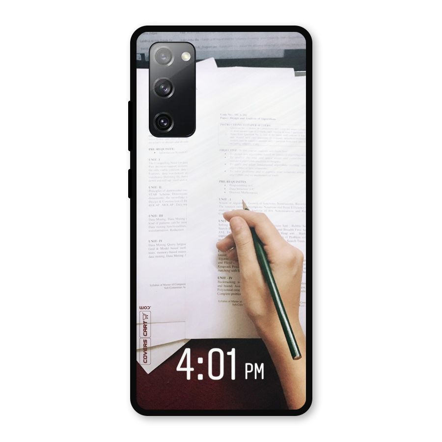 Exam Time Blues Metal Back Case for Galaxy S20 FE