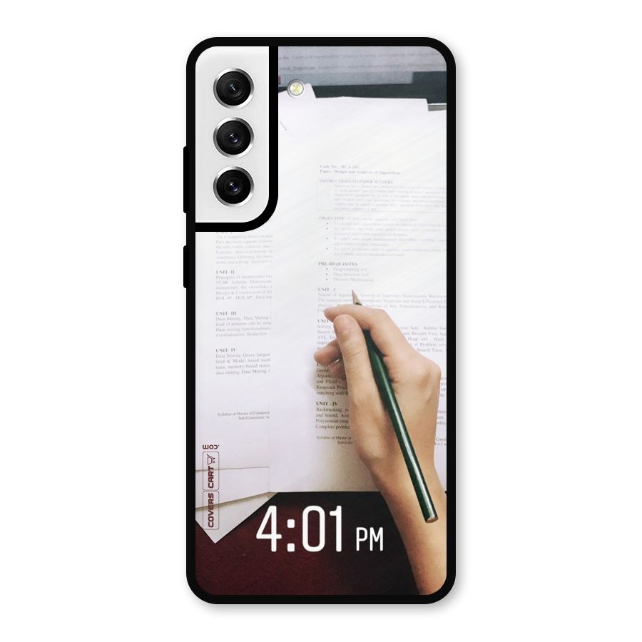 Exam Time Blues Metal Back Case for Galaxy S21 FE 5G