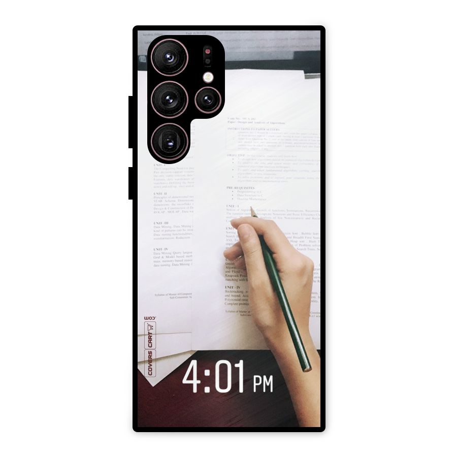 Exam Time Blues Metal Back Case for Galaxy S22 Ultra 5G