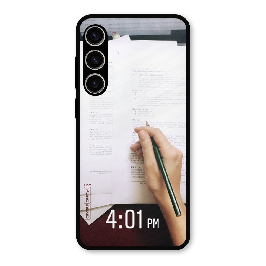 Exam Time Blues Metal Back Case for Galaxy S23 Plus