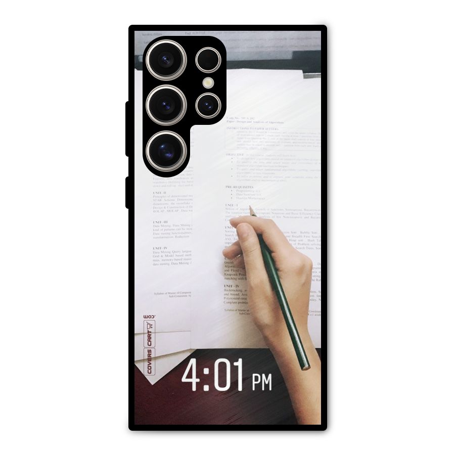 Exam Time Blues Metal Back Case for Galaxy S24 Ultra