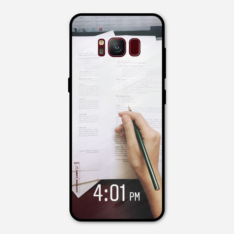 Exam Time Blues Metal Back Case for Galaxy S8