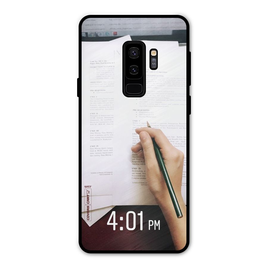 Exam Time Blues Metal Back Case for Galaxy S9 Plus