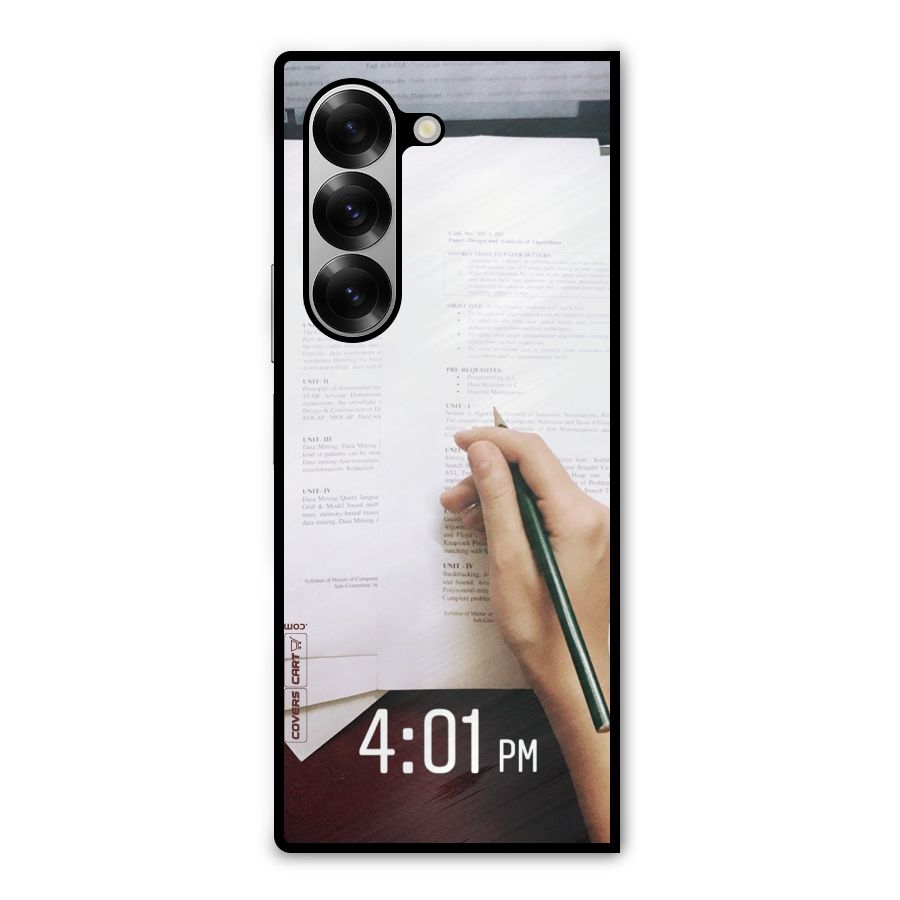 Exam Time Blues Metal Back Case for Galaxy Z Fold6