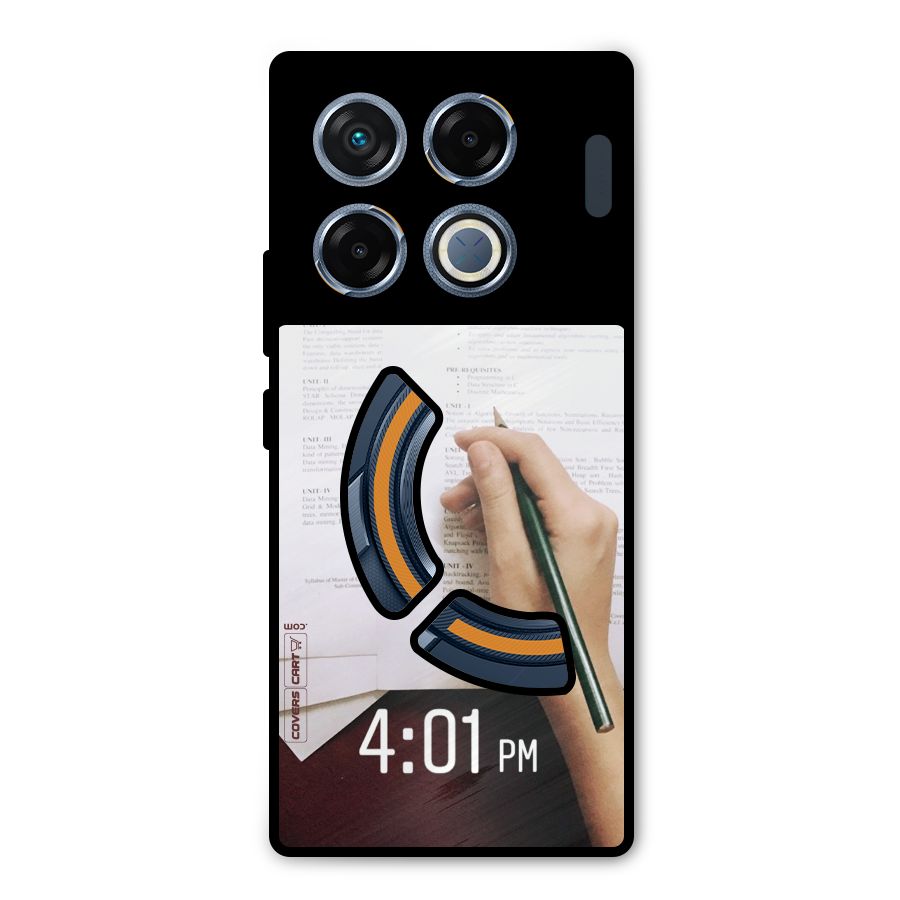 Exam Time Blues Metal Back Case for Infinix GT 20 Pro