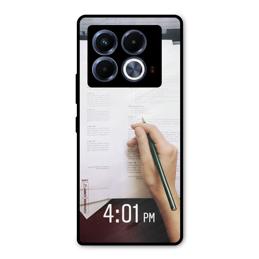 Exam Time Blues Metal Back Case for Infinix Note 40 5G