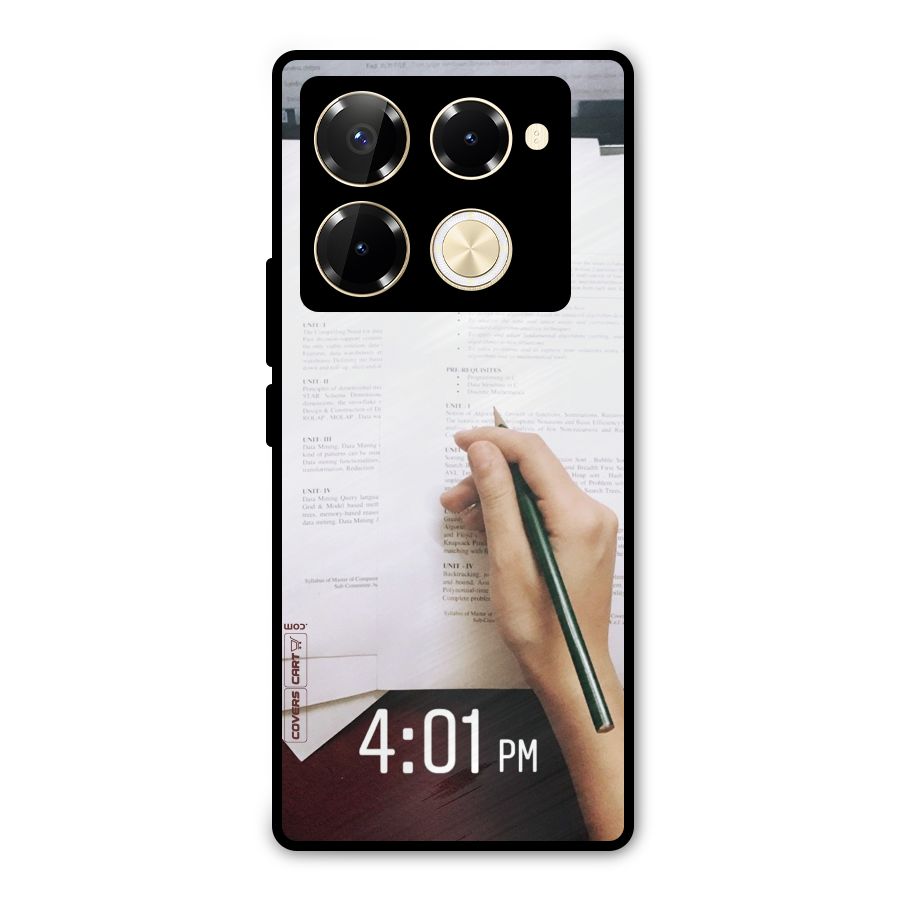 Exam Time Blues Metal Back Case for Infinix Note 40 Pro