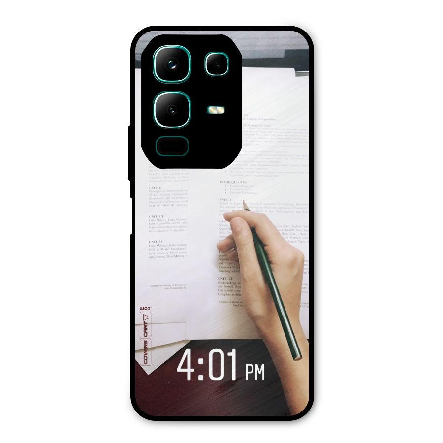 Exam Time Blues Metal Back Case for Infinix Note 50x
