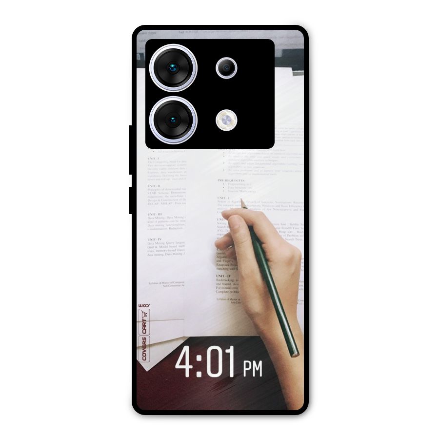 Exam Time Blues Metal Back Case for Infinix Zero 30 5G