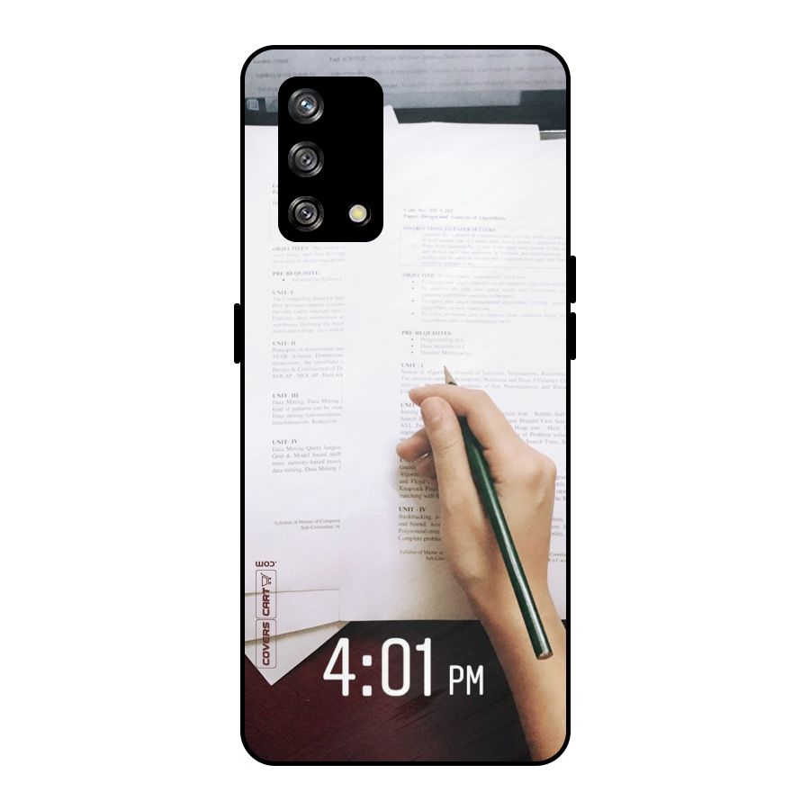 Exam Time Blues Metal Back Case for Oppo F19