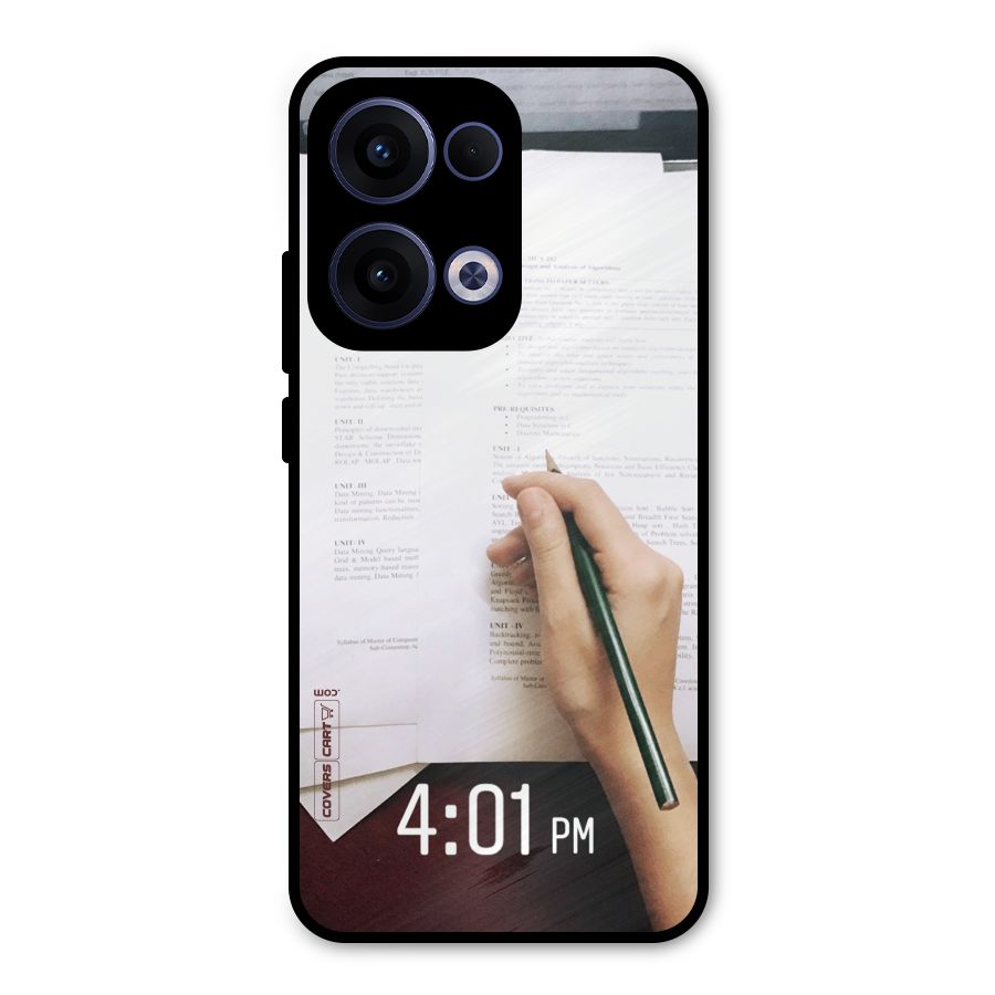 Exam Time Blues Metal Back Case for Oppo Reno13