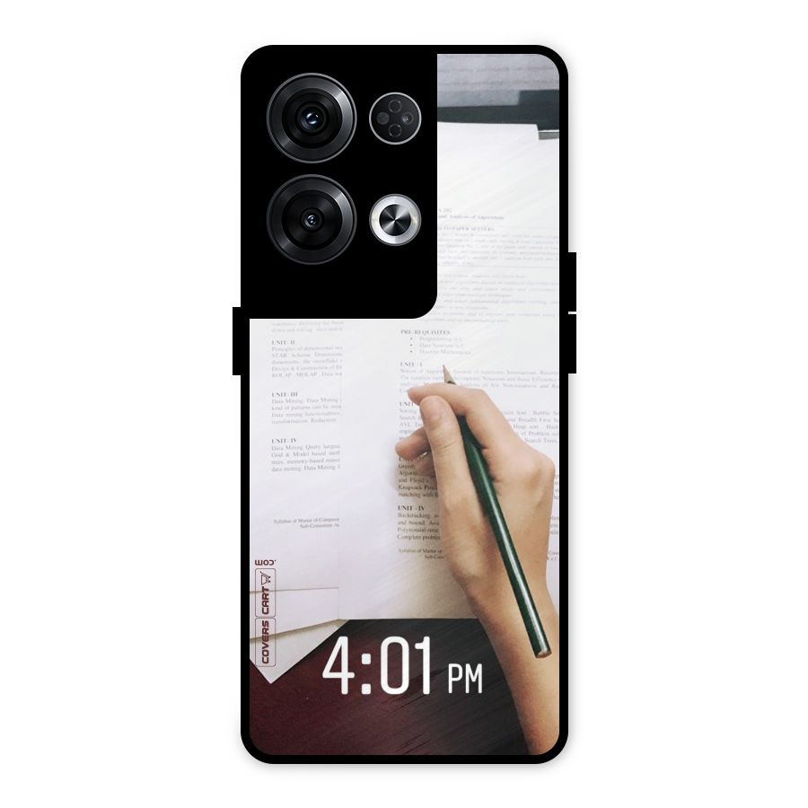 Exam Time Blues Metal Back Case for Oppo Reno8 Pro 5G