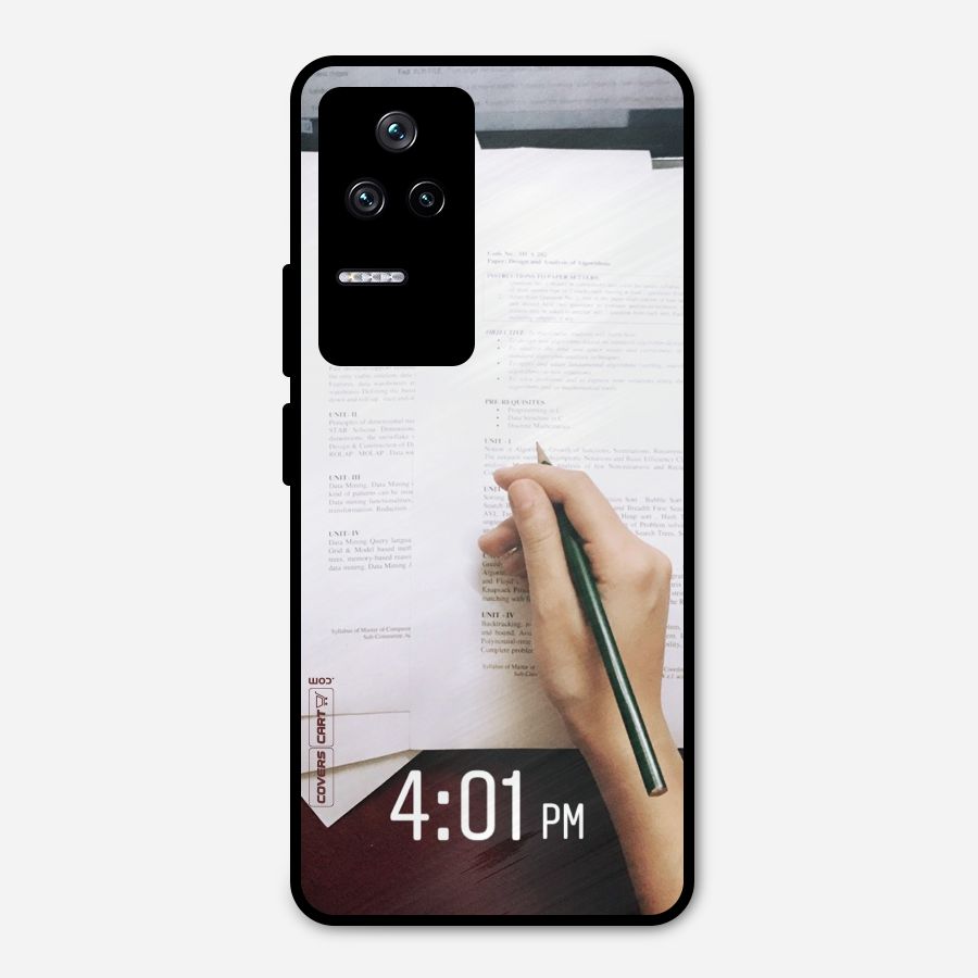 Exam Time Blues Metal Back Case for Poco F4 5G