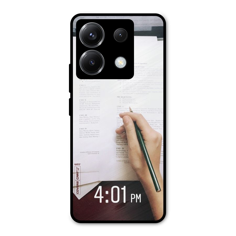 Exam Time Blues Metal Back Case for Poco X6
