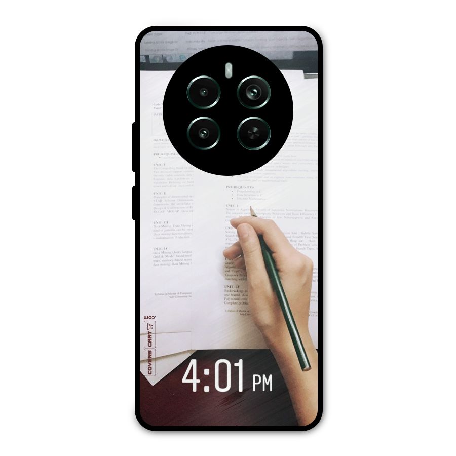 Exam Time Blues Metal Back Case for Realme 12 Pro Plus