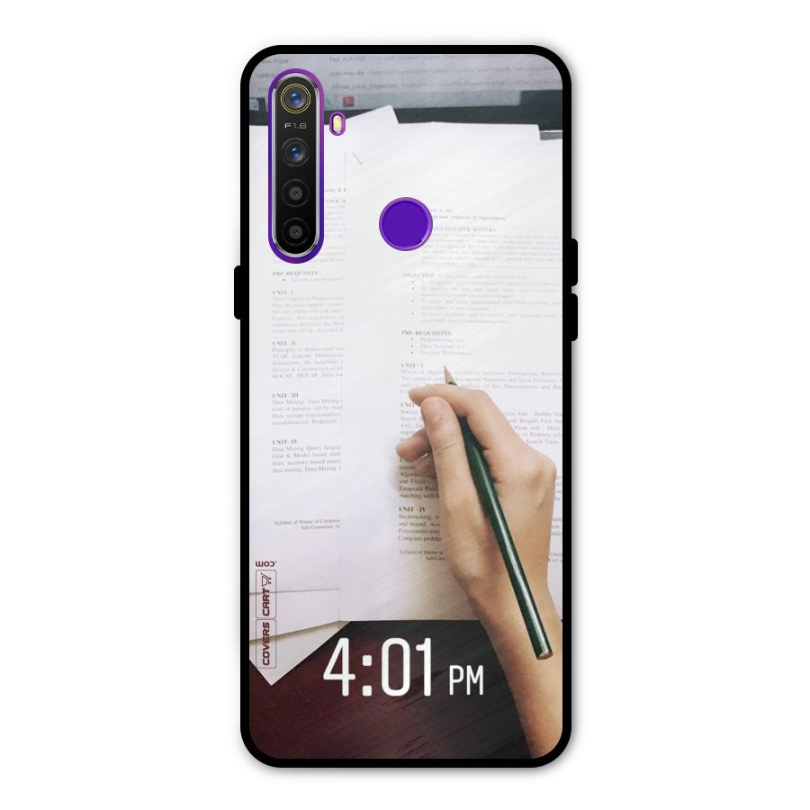 Exam Time Blues Metal Back Case for Realme 5