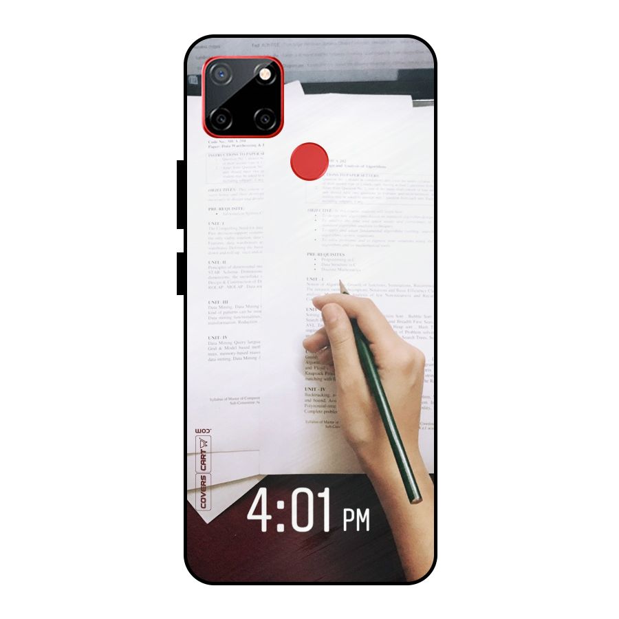 Exam Time Blues Metal Back Case for Realme C12