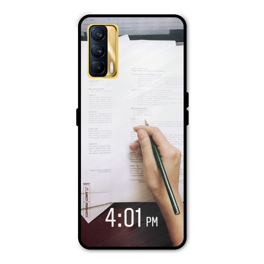 Exam Time Blues Metal Back Case for Realme X7