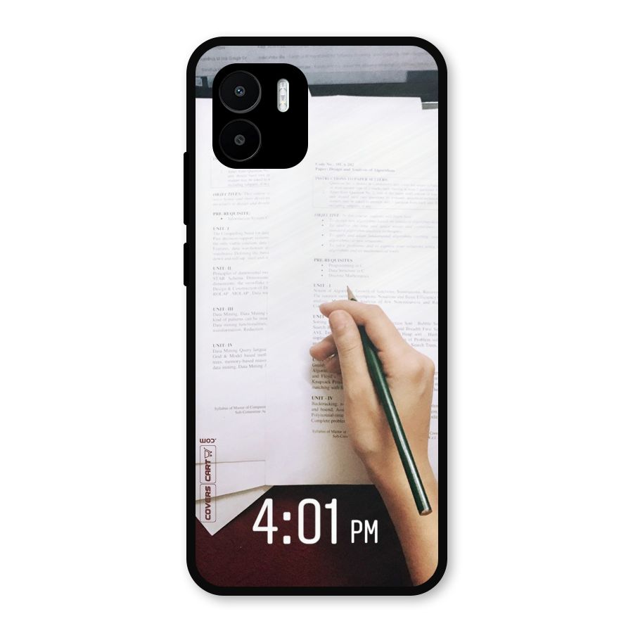 Exam Time Blues Metal Back Case for Redmi A2
