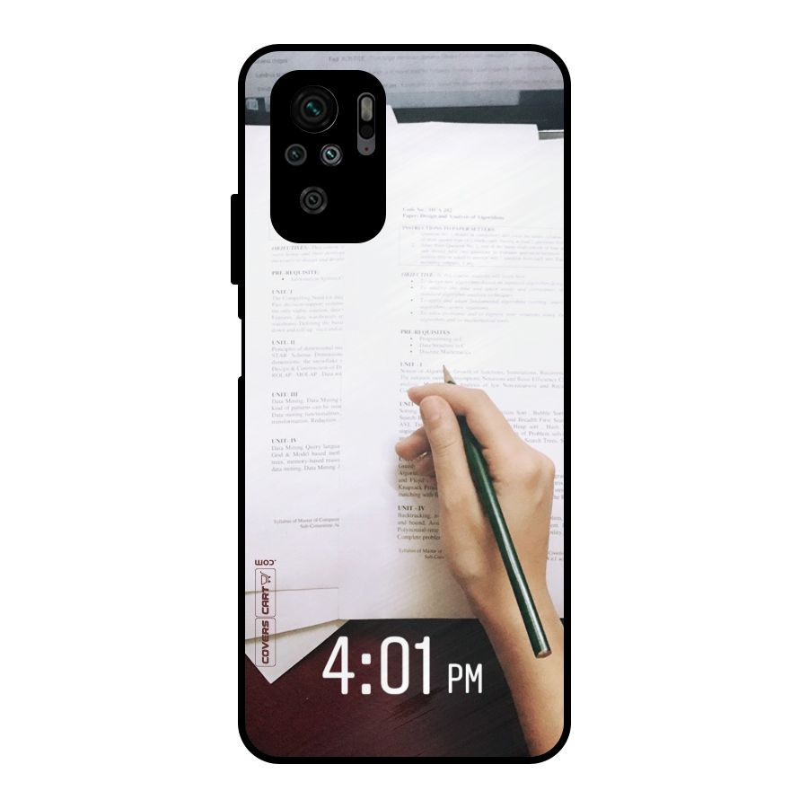 Exam Time Blues Metal Back Case for Redmi Note 10S