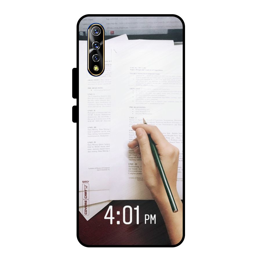 Exam Time Blues Metal Back Case for Vivo S1
