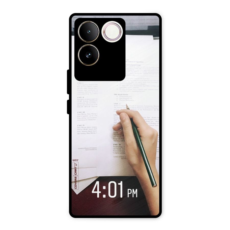 Exam Time Blues Metal Back Case for Vivo T2 Pro