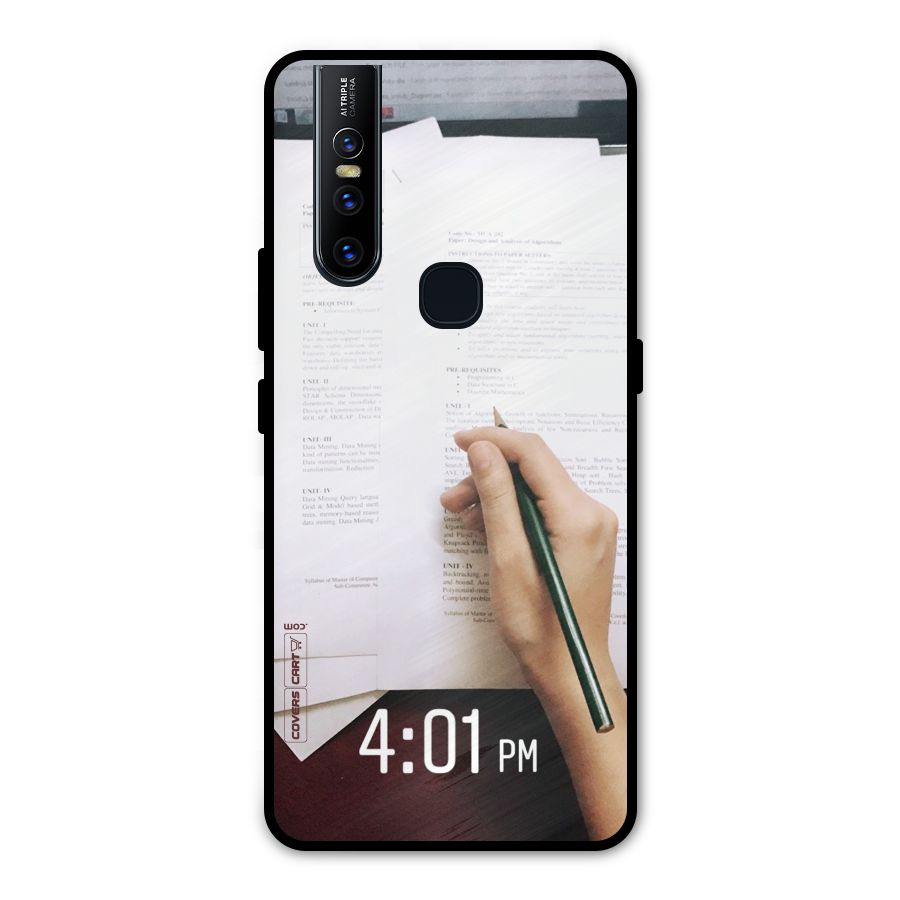 Exam Time Blues Metal Back Case for Vivo V15