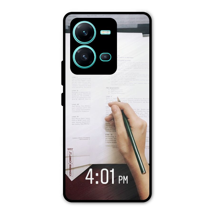 Exam Time Blues Metal Back Case for Vivo V25