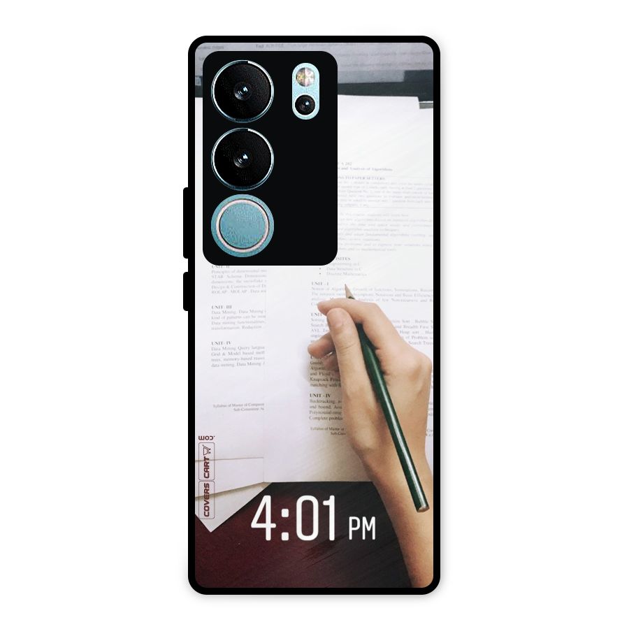 Exam Time Blues Metal Back Case for Vivo V29 Pro