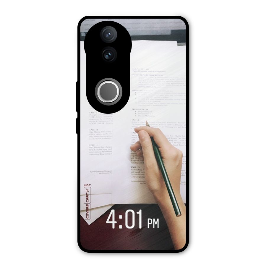 Exam Time Blues Metal Back Case for Vivo V50e