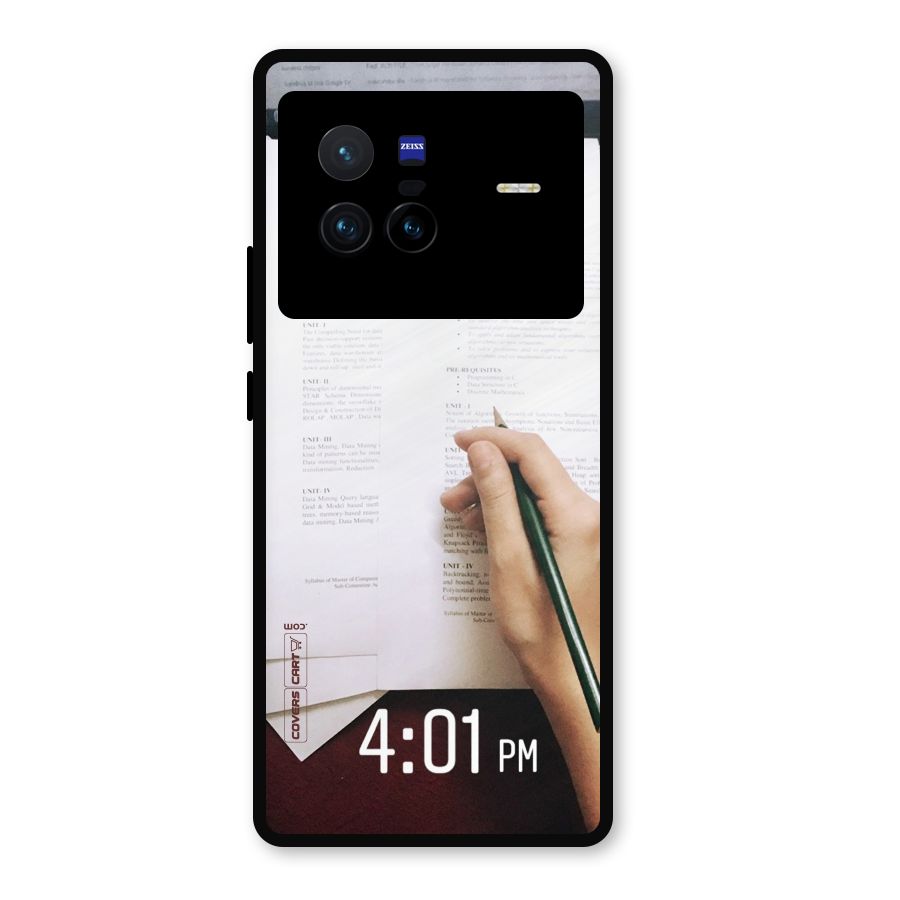 Exam Time Blues Metal Back Case for Vivo X80