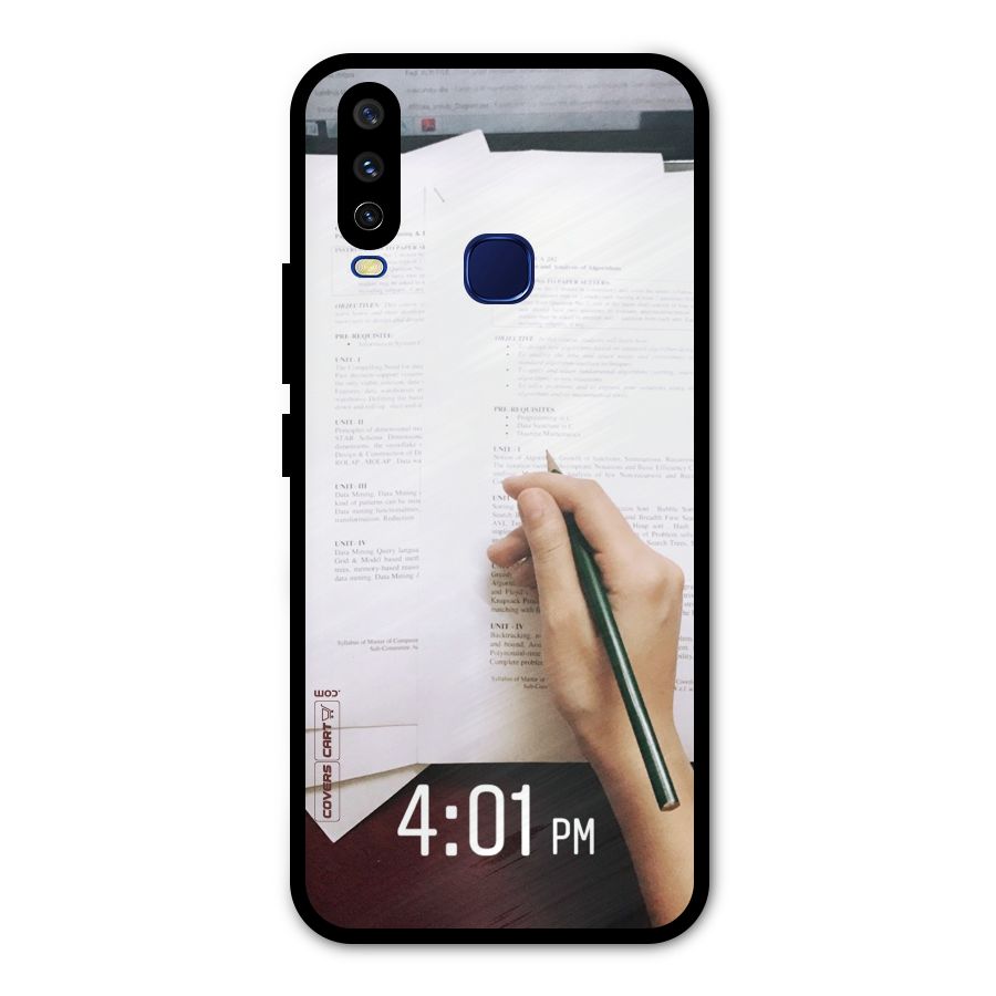 Exam Time Blues Metal Back Case for Vivo Y12