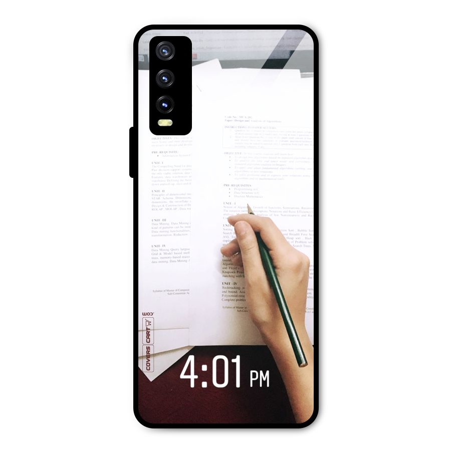 Exam Time Blues Metal Back Case for Vivo Y20g