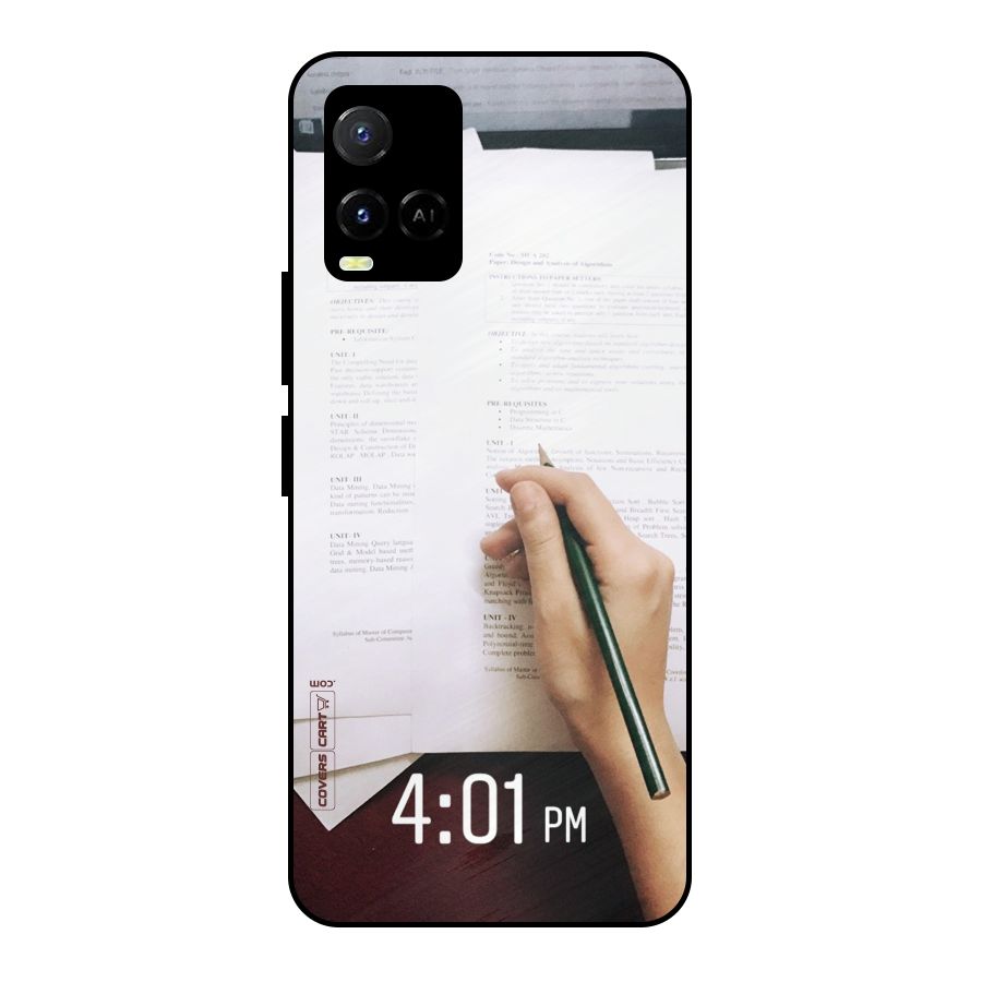Exam Time Blues Metal Back Case for Vivo Y21A