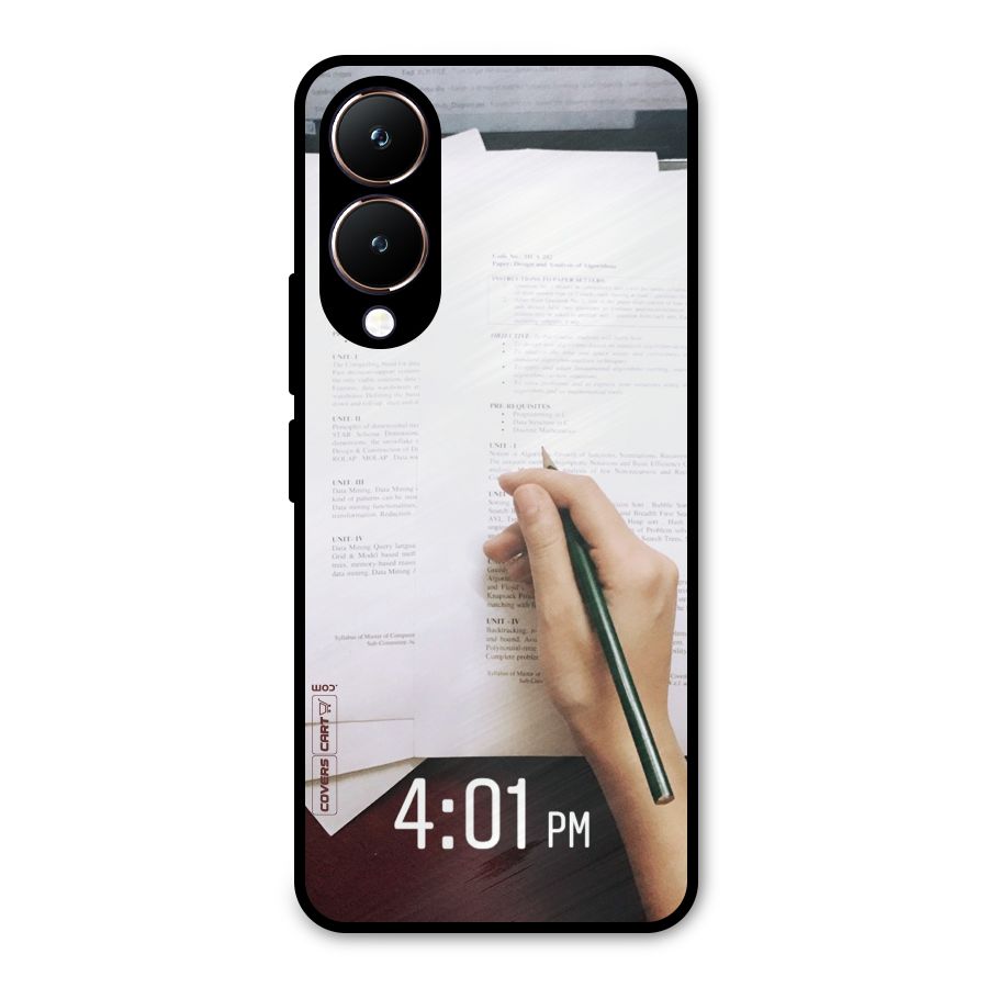 Exam Time Blues Metal Back Case for Vivo Y28