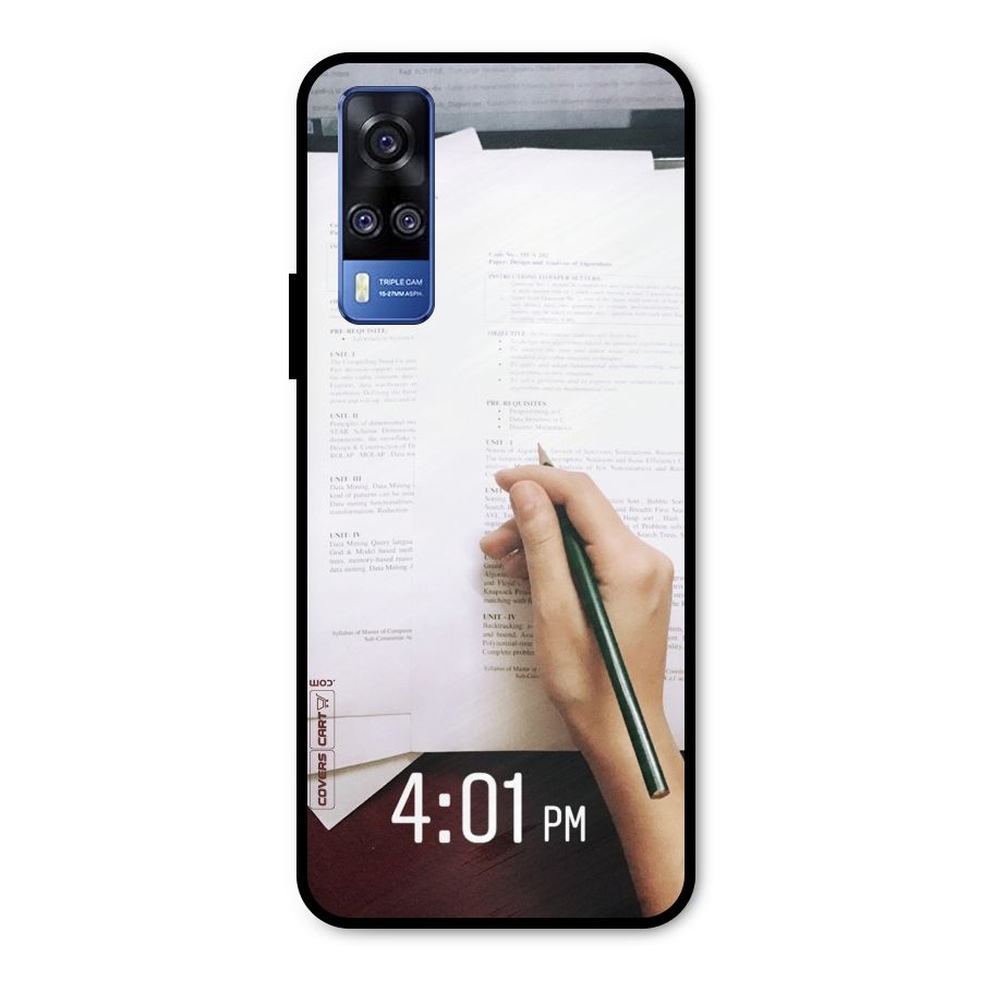 Exam Time Blues Metal Back Case for Vivo Y31