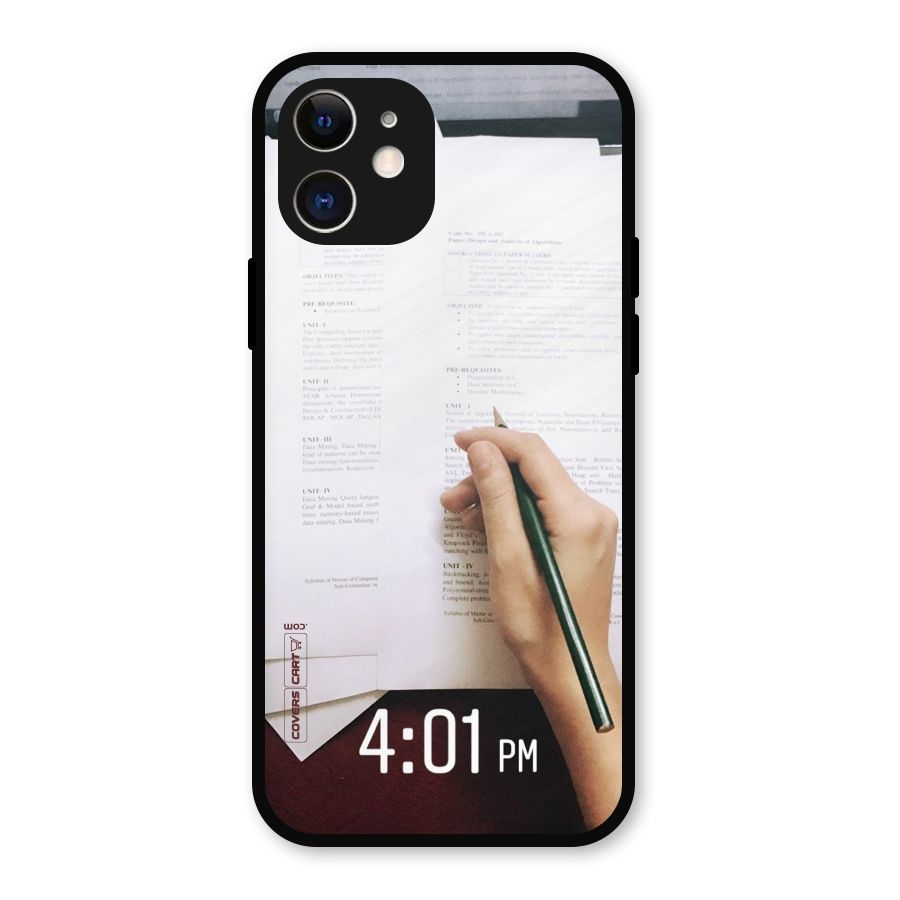 Exam Time Blues Metal Back Case for iPhone 12