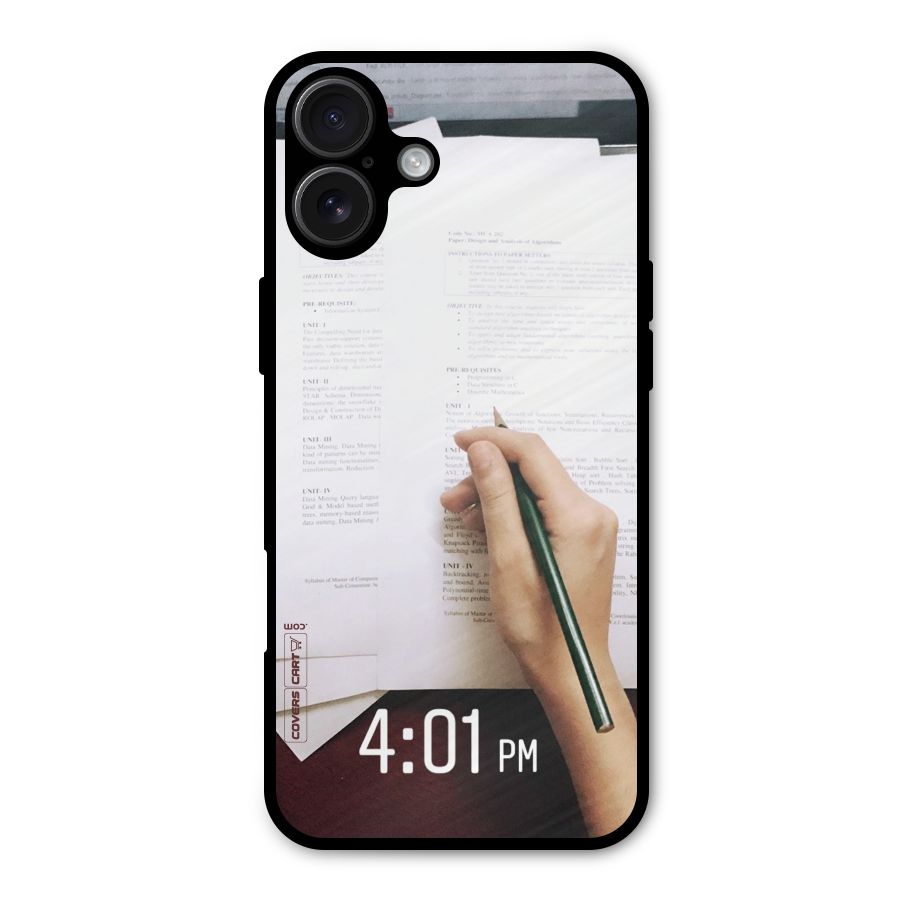 Exam Time Blues Metal Back Case for iPhone 16 Plus