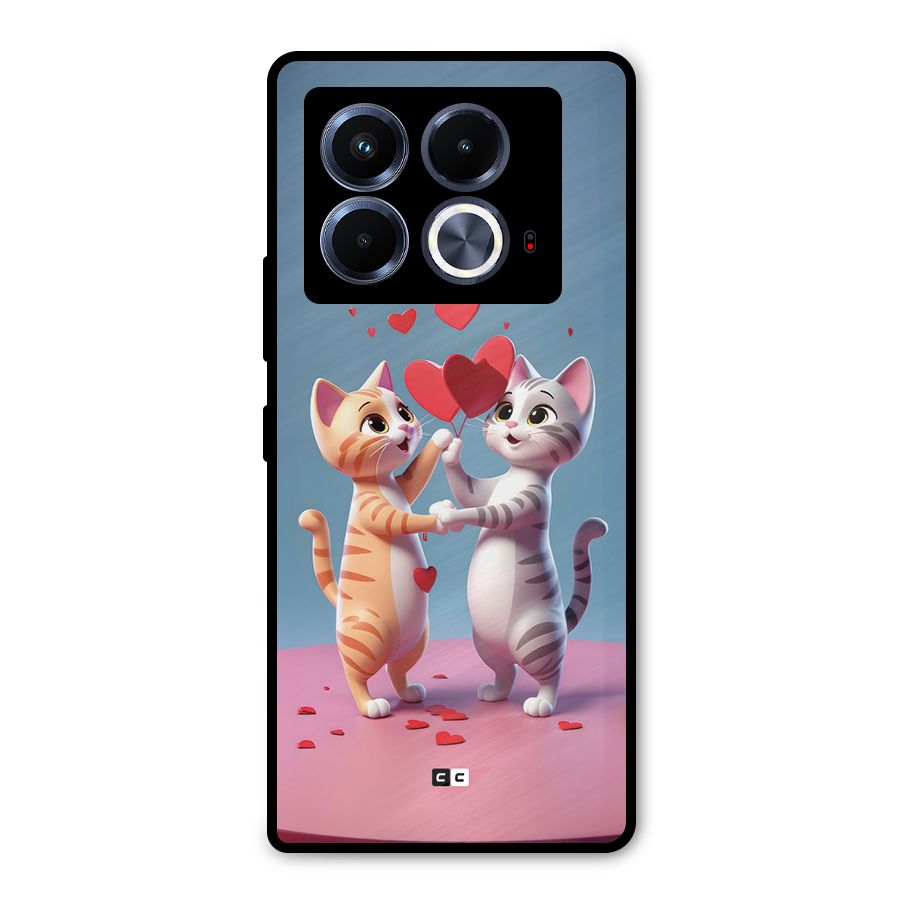 Exchanging Hearts Metal Back Case for Infinix Note 40 5G