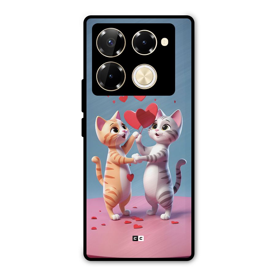 Exchanging Hearts Metal Back Case for Infinix Note 40 Pro